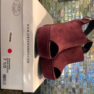 Steve Madden suede platform wedges - size 7 1/2